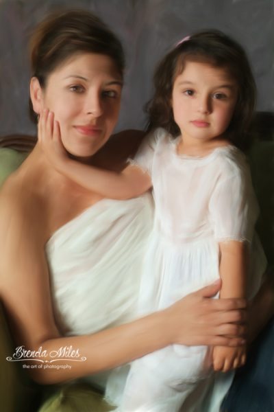 Studio Photo Portrait of Mother and Daughter
